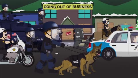 Parody with Trump crime/police promise for 2024 with south park