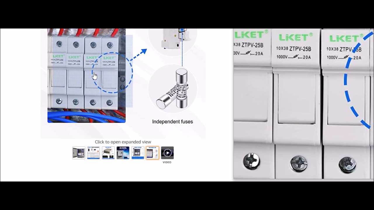 ECO-WORTHY 6 String PV Combiner Box for Solar Panels