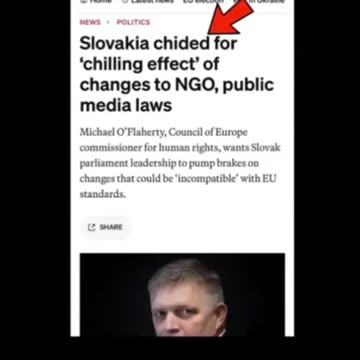 Il primo ministro slovacco subisce un attentato di chiara matrice globalista.