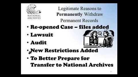 Withdrawing Permanent Federal Records from an FRC