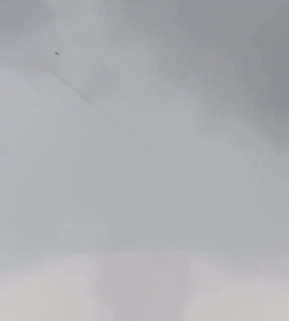 A Ukrainian fighter jet fired an AGM-88 HARM anti-radar missile.