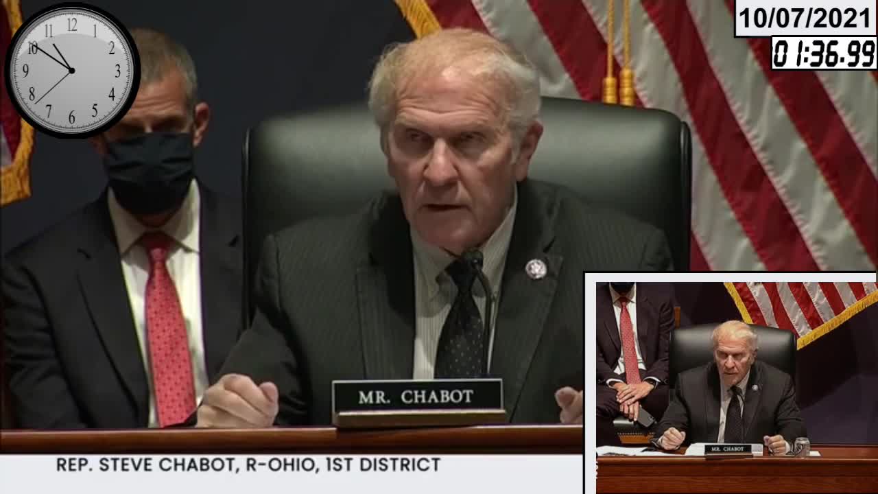 Rep Steve Chabot ravages A.G. Garland on FBI memo * 10-07-2021