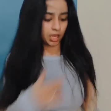 Beautiful girl dance at home