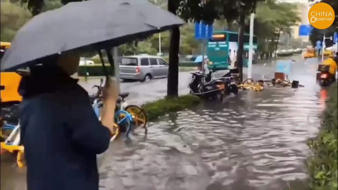 Triple Typhoon Havoc in China Tofu-Dreg Drainage System Collapses, Leaving Big Cities Submerged