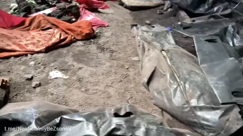 Asowstal Catacombs Graveyard - +300 Ukrainian corpses KIA - strictly +18
