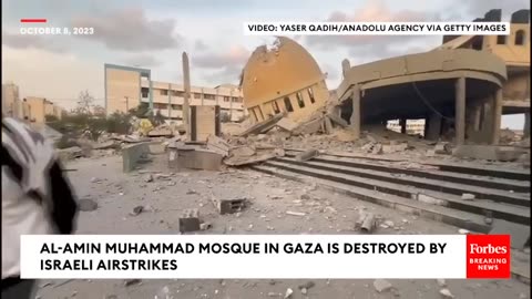 Gaza's Al-Amin Muhammad Mosque Destroyed By Israeli Airstrikes