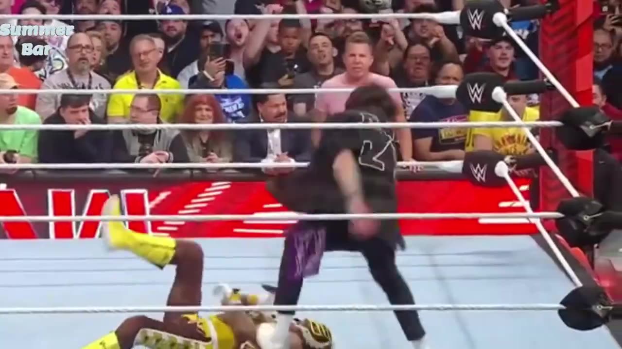 Rey Mysterio hits very hard his son Dominik Family Fight Rey Mysterio vs Dominik Mysterio Wrestleman