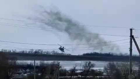 A pair of Mi-24s operating in the Donetsk region