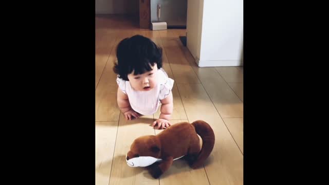 Cute funny baby video.