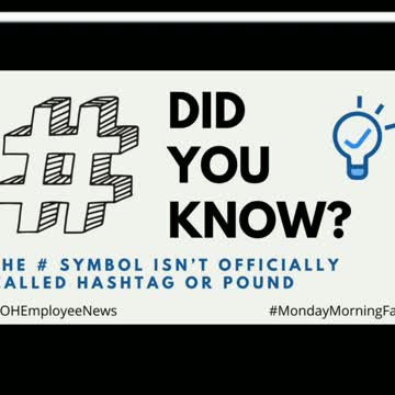 Did You Know? The # symbol isn’t officially called hashtag or pound || FACTS || TRIVIA