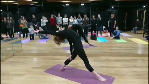 Yoga Demonstration in Tokyo, Japan 2019