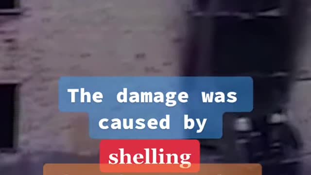 New video shows damaged buildings and destruction in Ukraine
