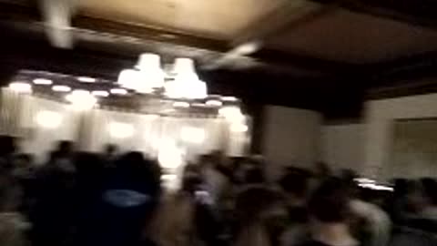 Joyful Celebration breaking out in revival house meeting.