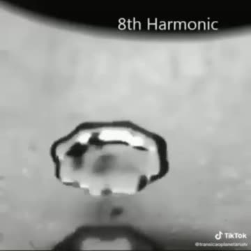 Acoustic levitation of a water droplet