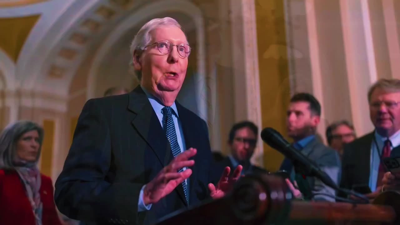 Announcer gives Mitch McConnell update after hospitalization