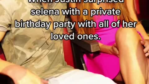 When Justin Biber surprised Selena with private birthday party