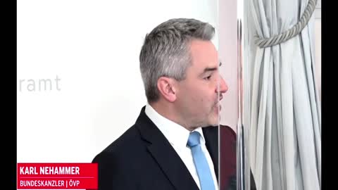 Pressekonferenz der Regierungs-G'Spritzten zur Einführung der Impfpflicht in Österreich