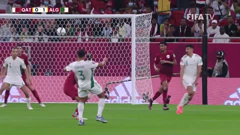 Qatar v Algeria FIFA Arab Cup Qatar 2021 Match Highlights