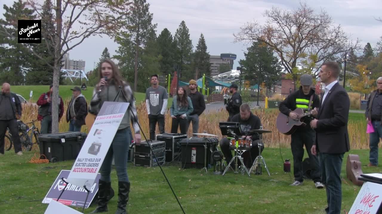 Spokane Protest and March Against Washington's Vaccine Mandate