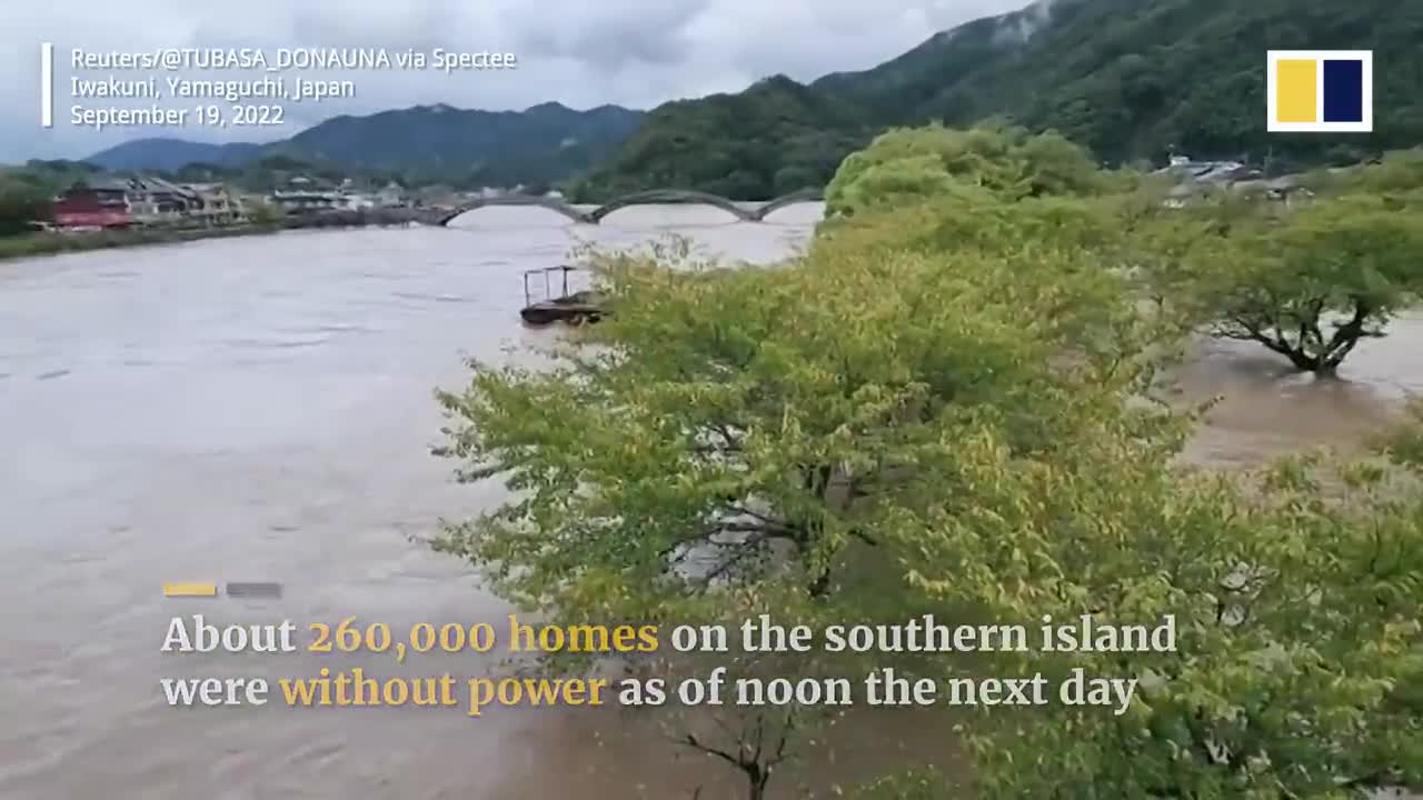 Typhoon Nanmadol hits southern Japan as one of the nation’s strongest storms on record