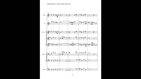 Felix Mendelssohn – Prelude No.3 in D Minor, Op. 37 (Woodwind Choir)