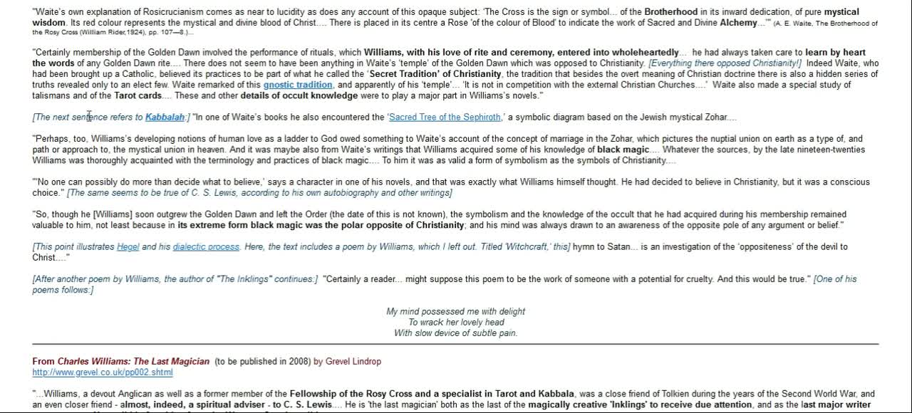 Christian man claims CS Lewis was an OCULTIST, bring reciepts
