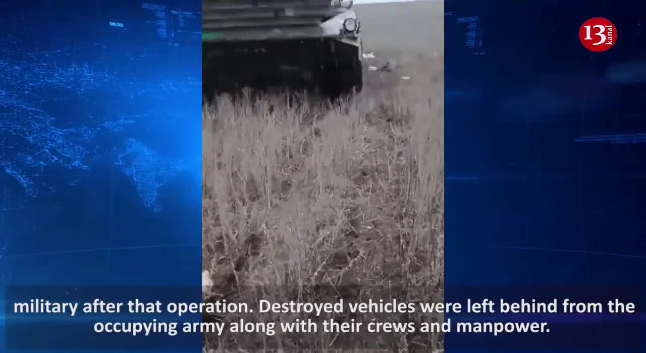 "They are scattered around" - remnants of Russians’ destroyed military convoy
