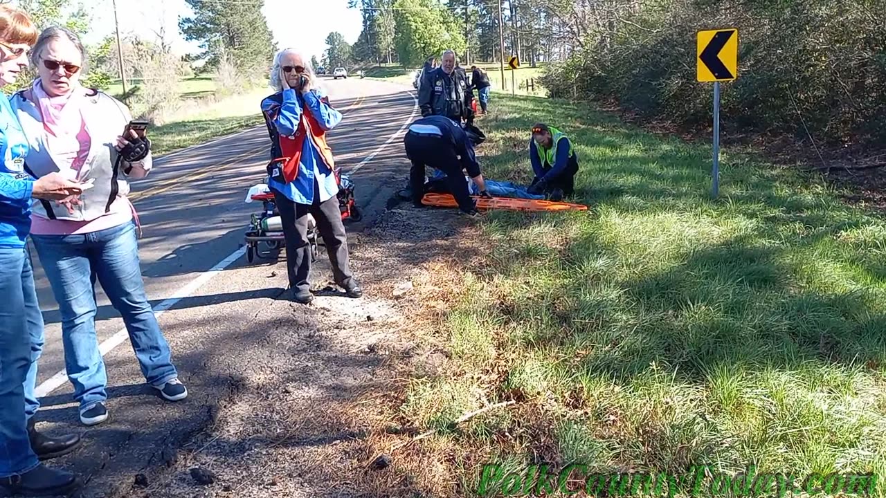 MOTORCYCLE ACCIDENT, DRIVER FLOWN, MT ROSE TEXAS, 03/04/23...