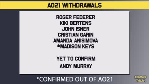 More Players WITHDRAW from Australian Open 2021 Tennis News(1)