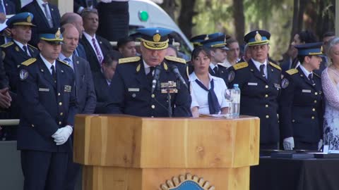 Aníbal Fernández, participó del festejo por el 201 aniversario de la PFA