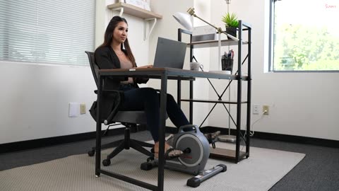 Sunny Health & Fitness Magnetic Under Desk Mini Exercise Cycle Bike