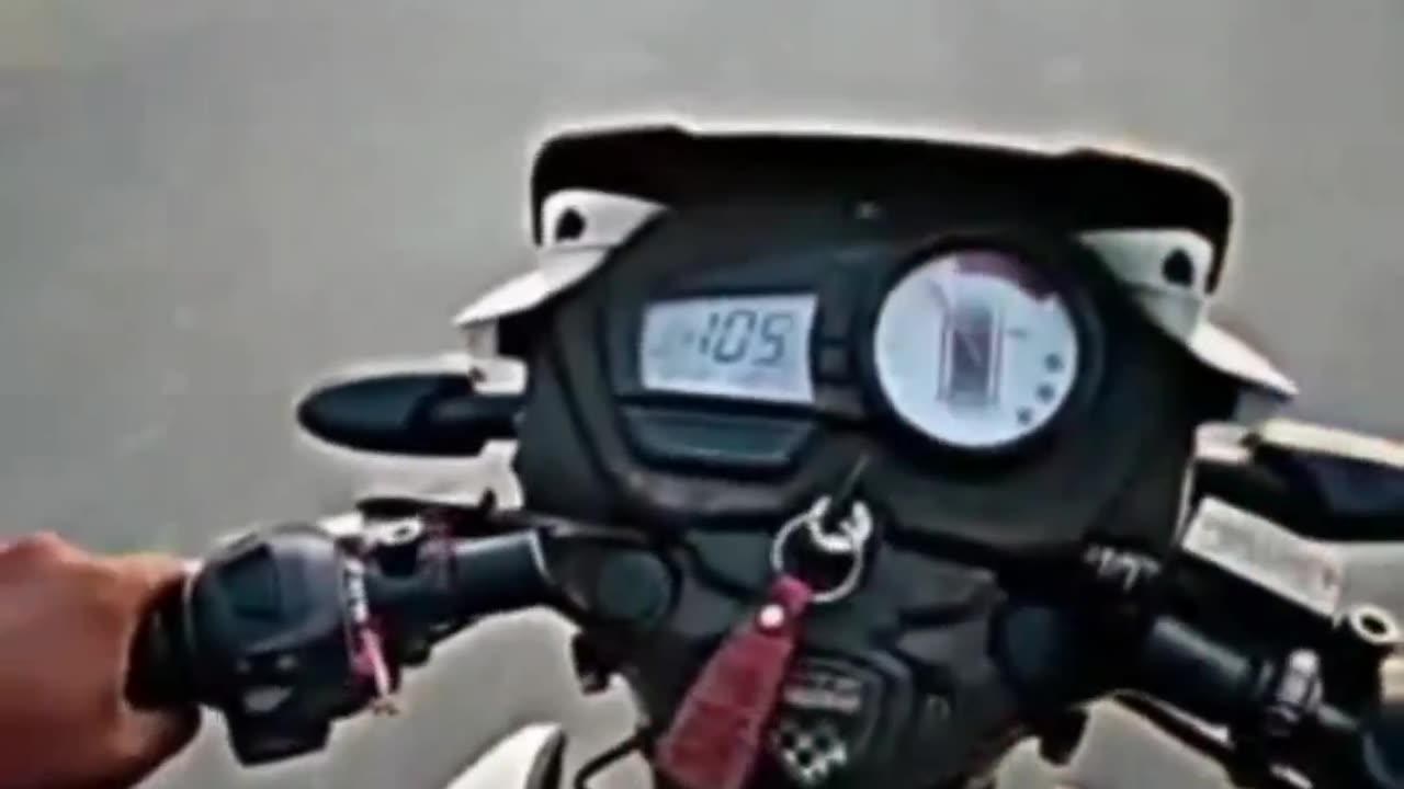 #Riding on bike with high speed 105km/h