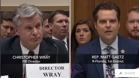 "You're Going To Jail" MATT GAETZ HUMILIATES FBI DIRECTOR CHRIS WRAY!