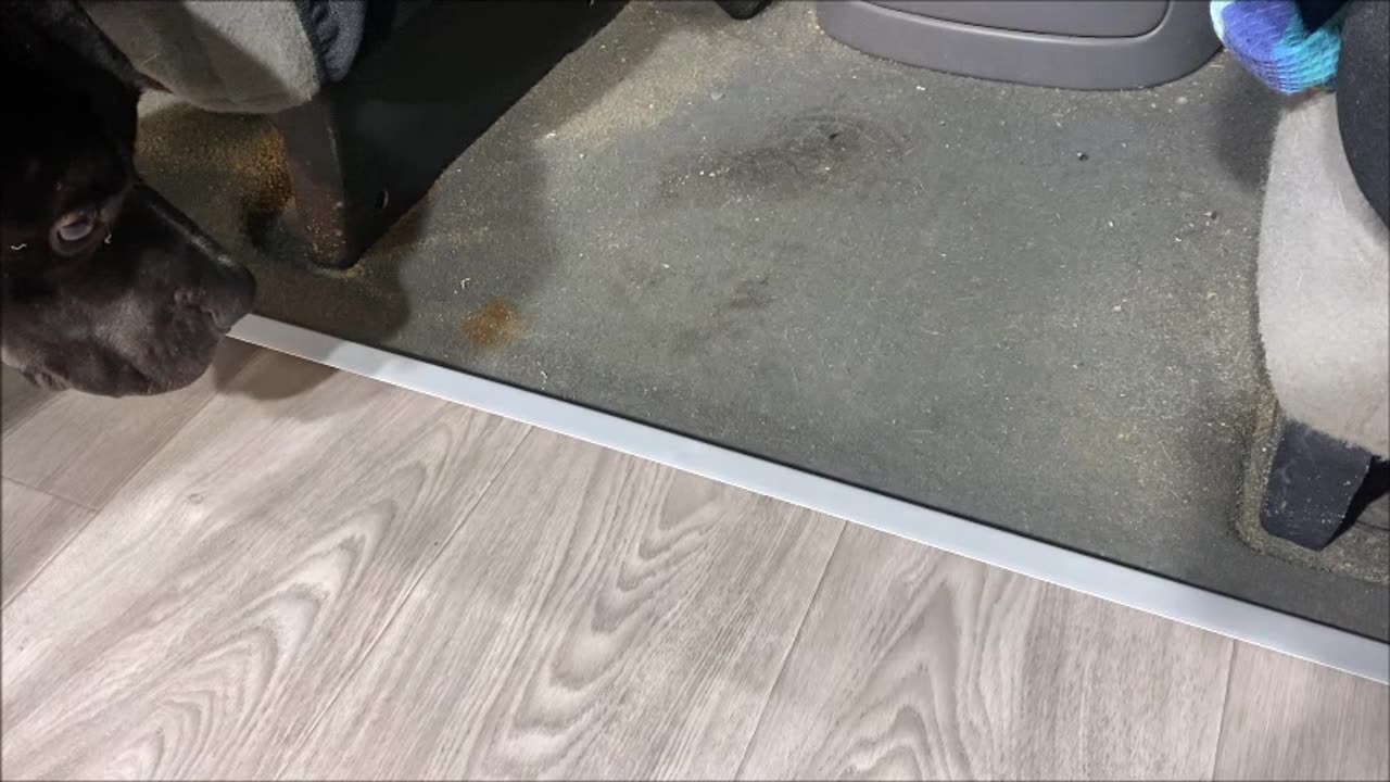 Installing a PVC(Vinyl) floor and a bed surface with storage cabinets in a Ford Econoline camper..