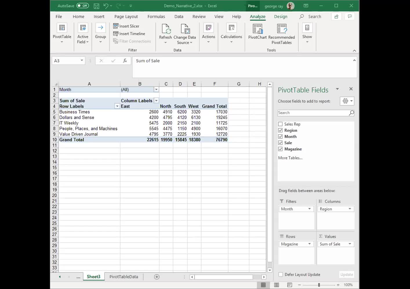 BA - Excel 2