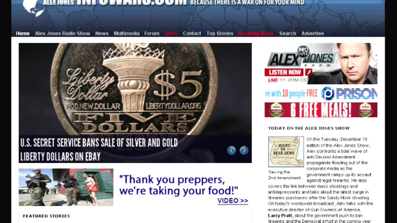 Alex Jones Sandy Hook Files - Tuesday 12 18 2012