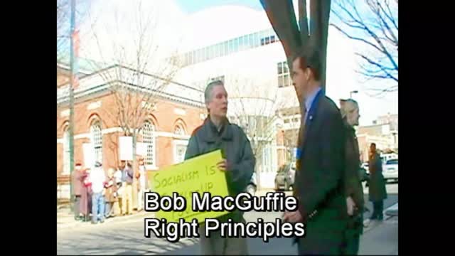 Bob MacGuffie Tea Party Protest