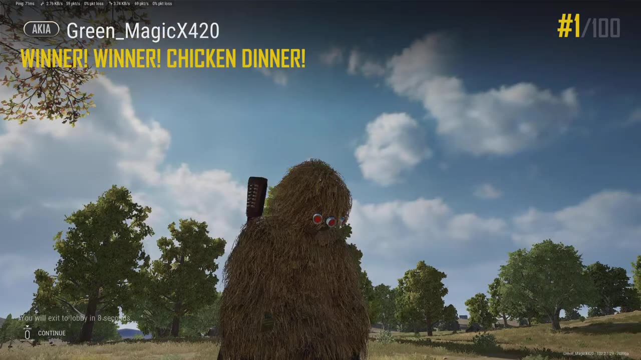 PUBG: SOLO ERANGEL CHICKEN DINNER