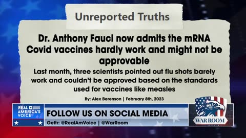 Dr. Malone Reveals Study By Fauci Admitting mRNA Vaccines Hardly Work