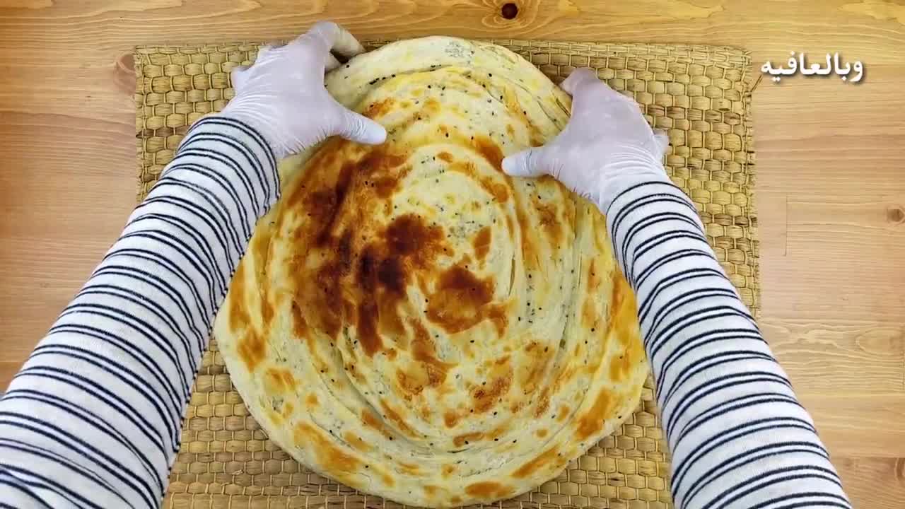 layered flat bread