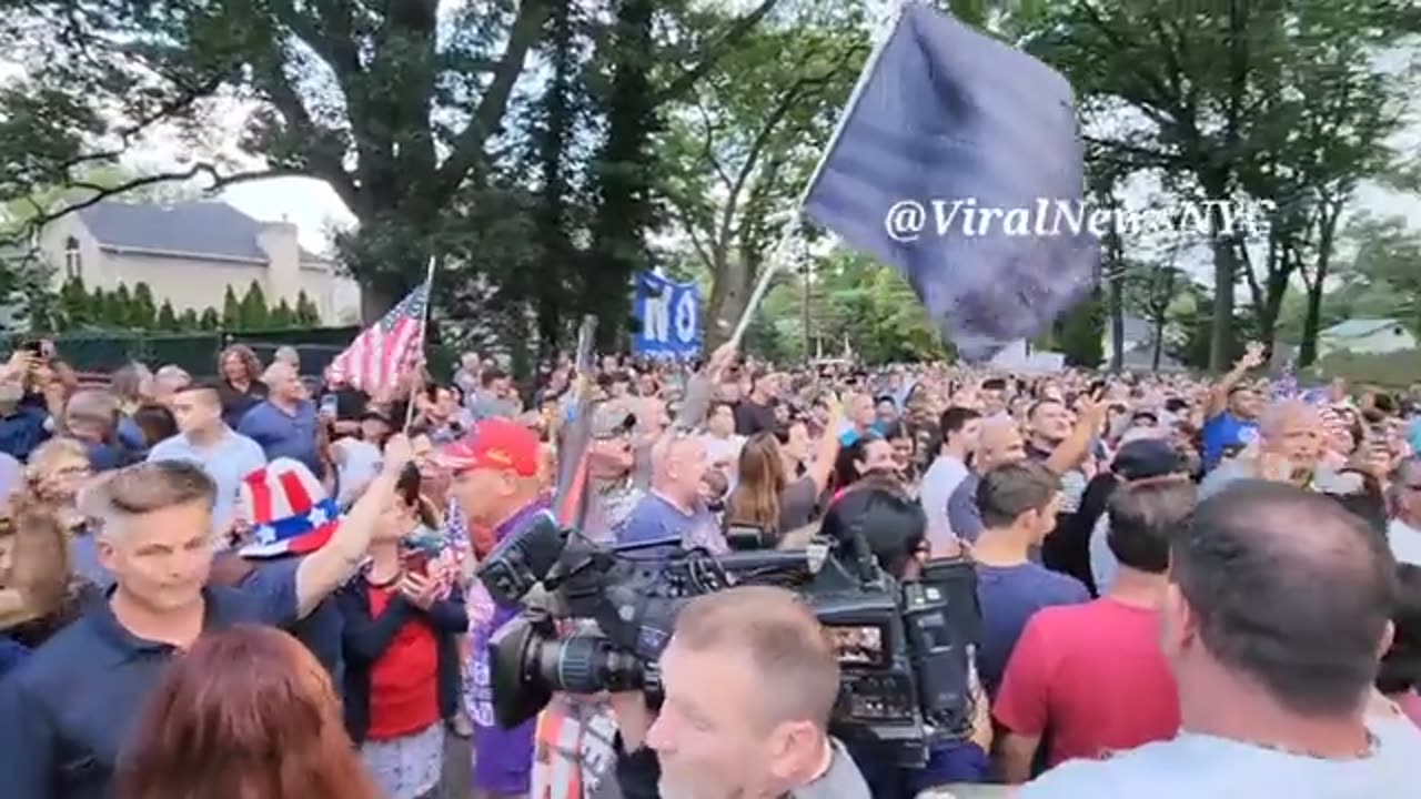 Saint John's villa in Staten Island NY , 1000s New Yorkers showed up to a rally to protest hundreds