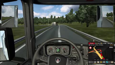 Driving Scania Truck in Truck Simulator