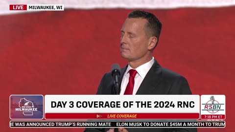 WATCH: Ric Grenell Speaks at 2024 RNC in Milwaukee, WI - 7/17/2024