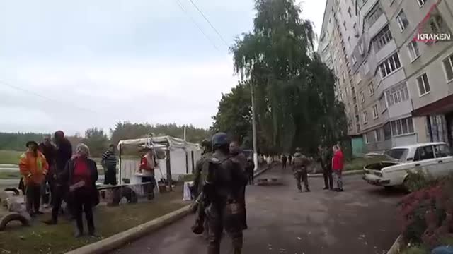 This is how Ukrainian liberators are greeted