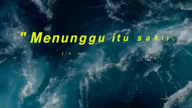 Menunggu itu sakit, jenuh dan membosankan, namun kenapa ketika aku ingin berhenti