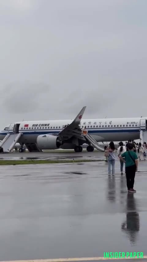 Passengers of an Air China flight were safely evacuated on the runway of Singapore airport