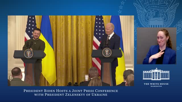 0003. President Biden Hosts a Joint Press Conference with President Volodymyr Zelenskyy of Ukraine