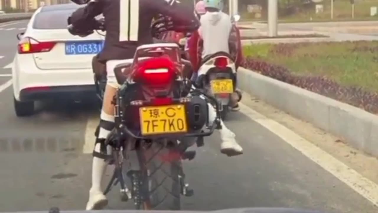 Girls bike riding