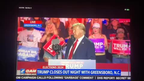 🦅 OAN Greensboro NC rally President Donald j trump & gun rights & fracking Saturday 09:30 pm