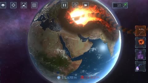 Watch a monster destroy the globe